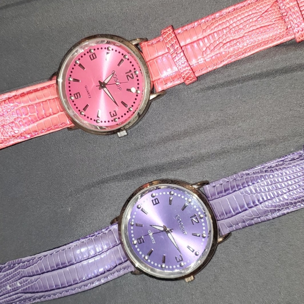 Pink and Purple Gossip Watches